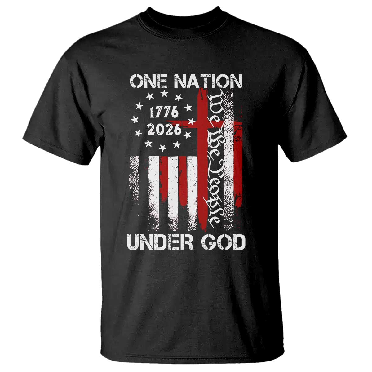One Nation Under God 250 Years T Shirt 250th Anniversary USA