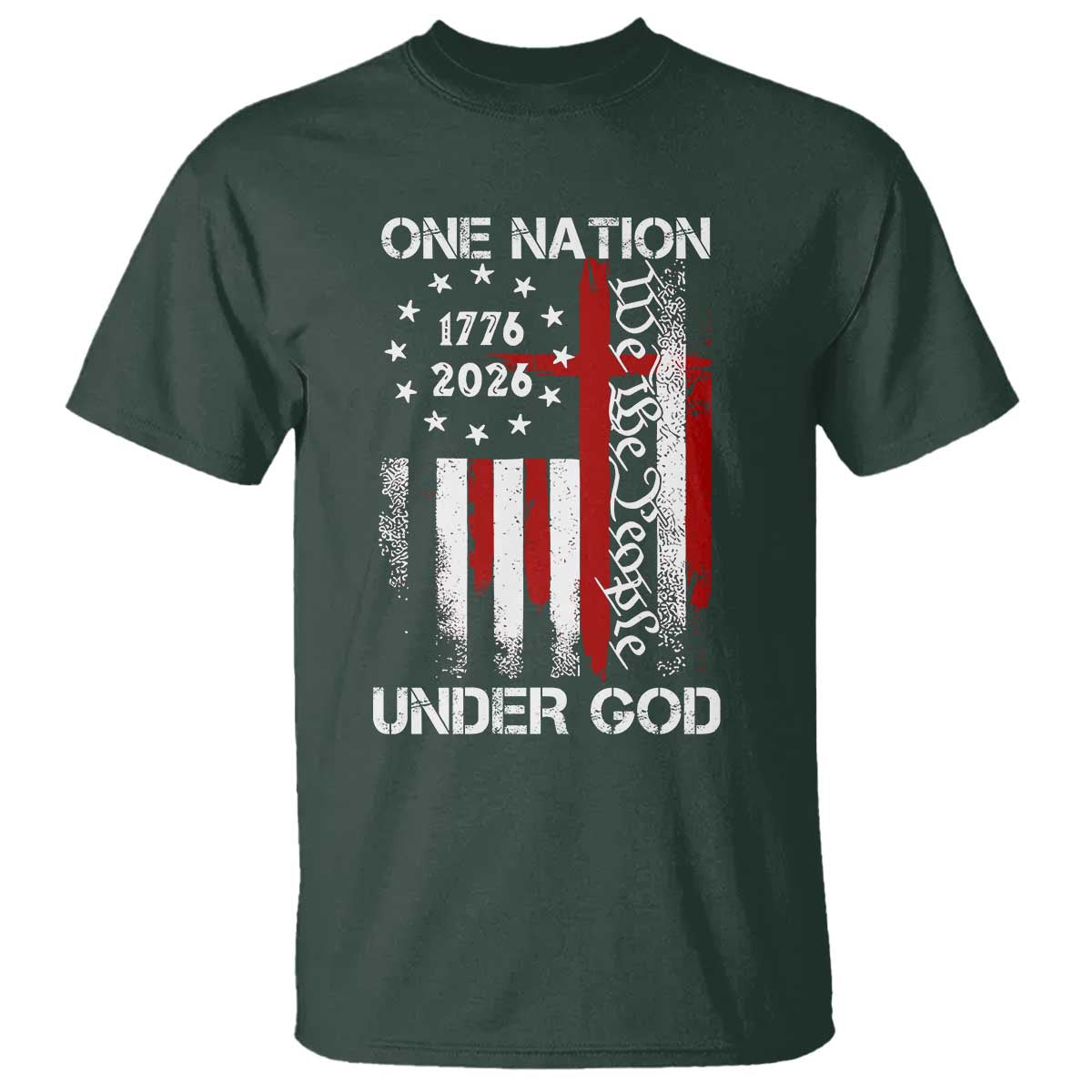 One Nation Under God 250 Years T Shirt 250th Anniversary USA
