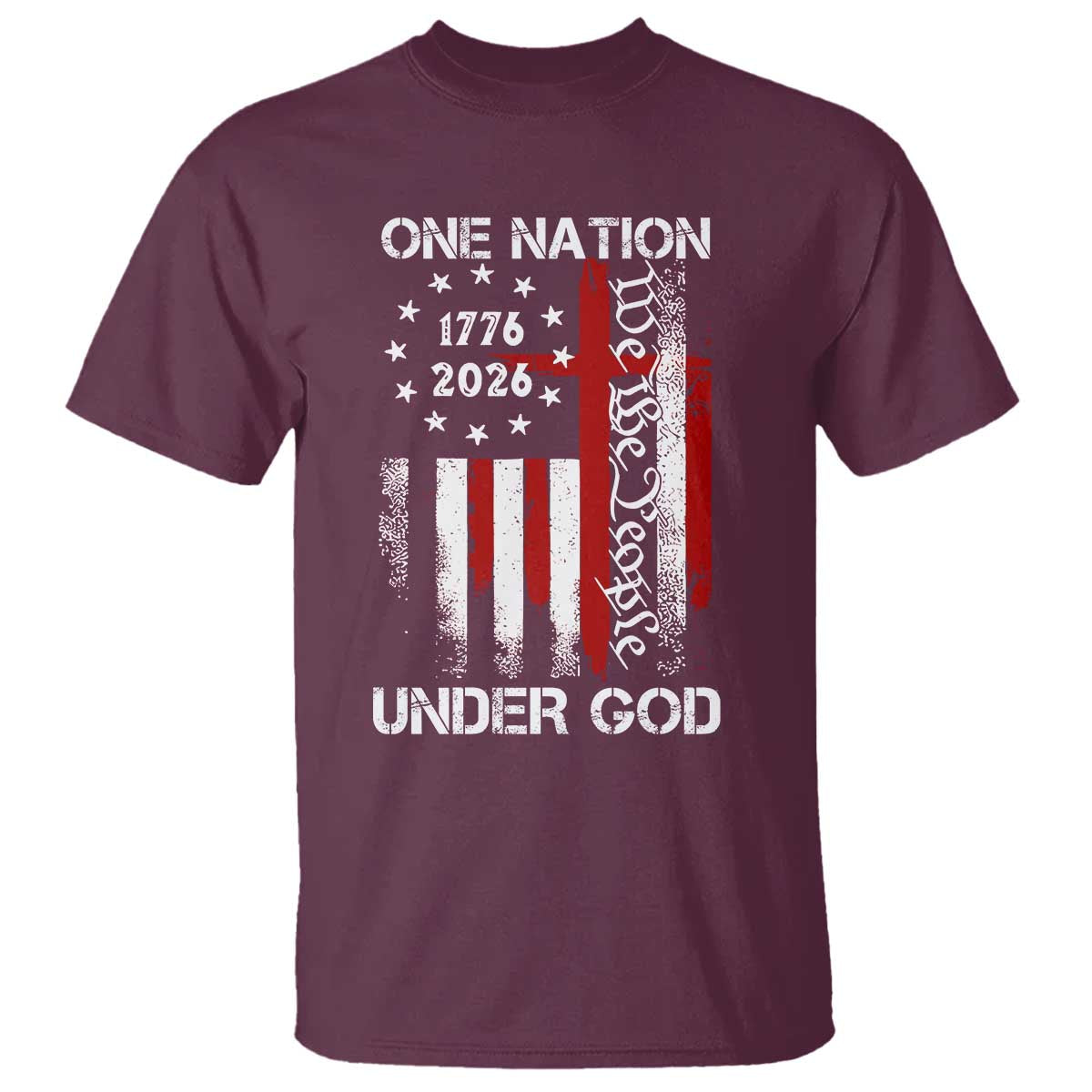 One Nation Under God 250 Years T Shirt 250th Anniversary USA