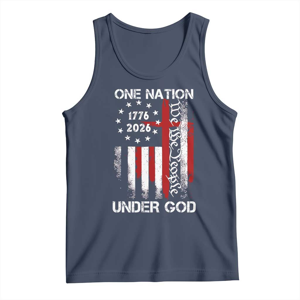 One Nation Under God 250 Years Tank Top 250th Anniversary USA