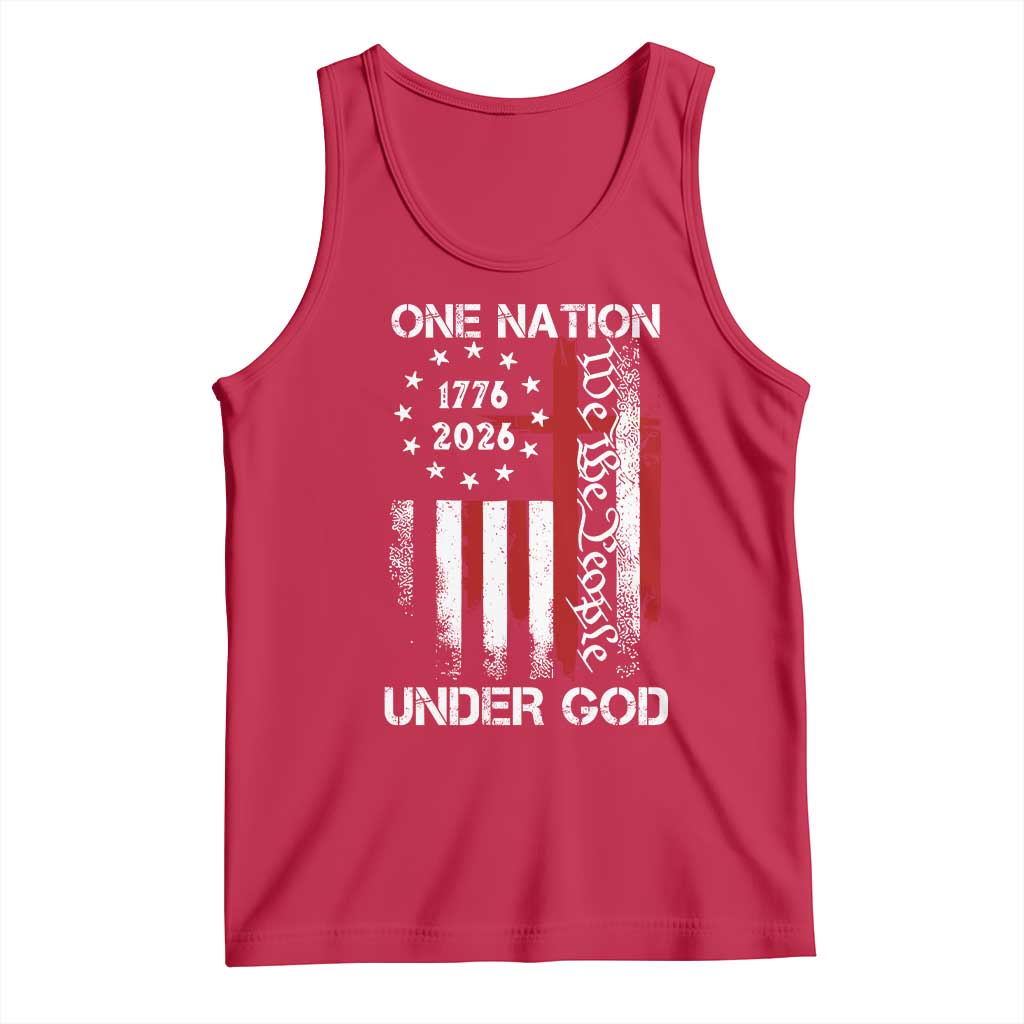 One Nation Under God 250 Years Tank Top 250th Anniversary USA