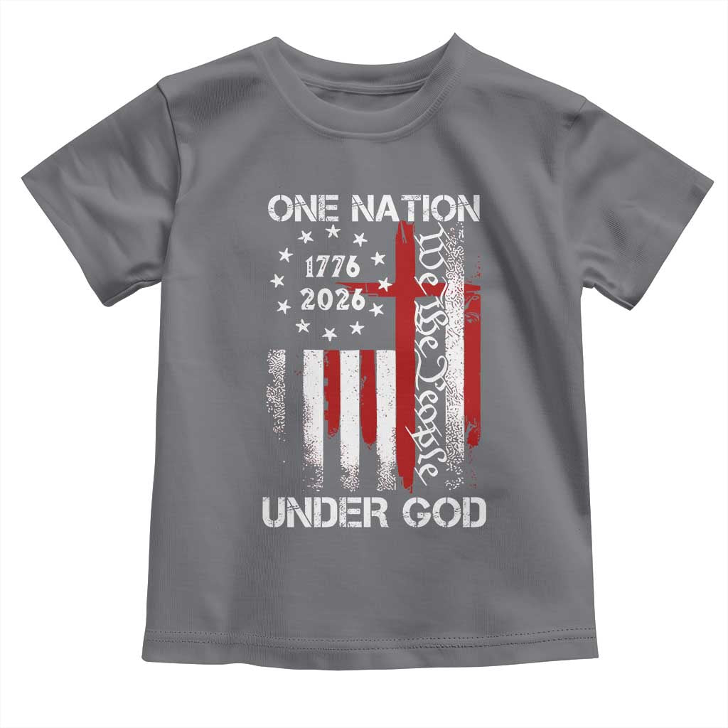 One Nation Under God 250 Years Toddler T Shirt 250th Anniversary USA