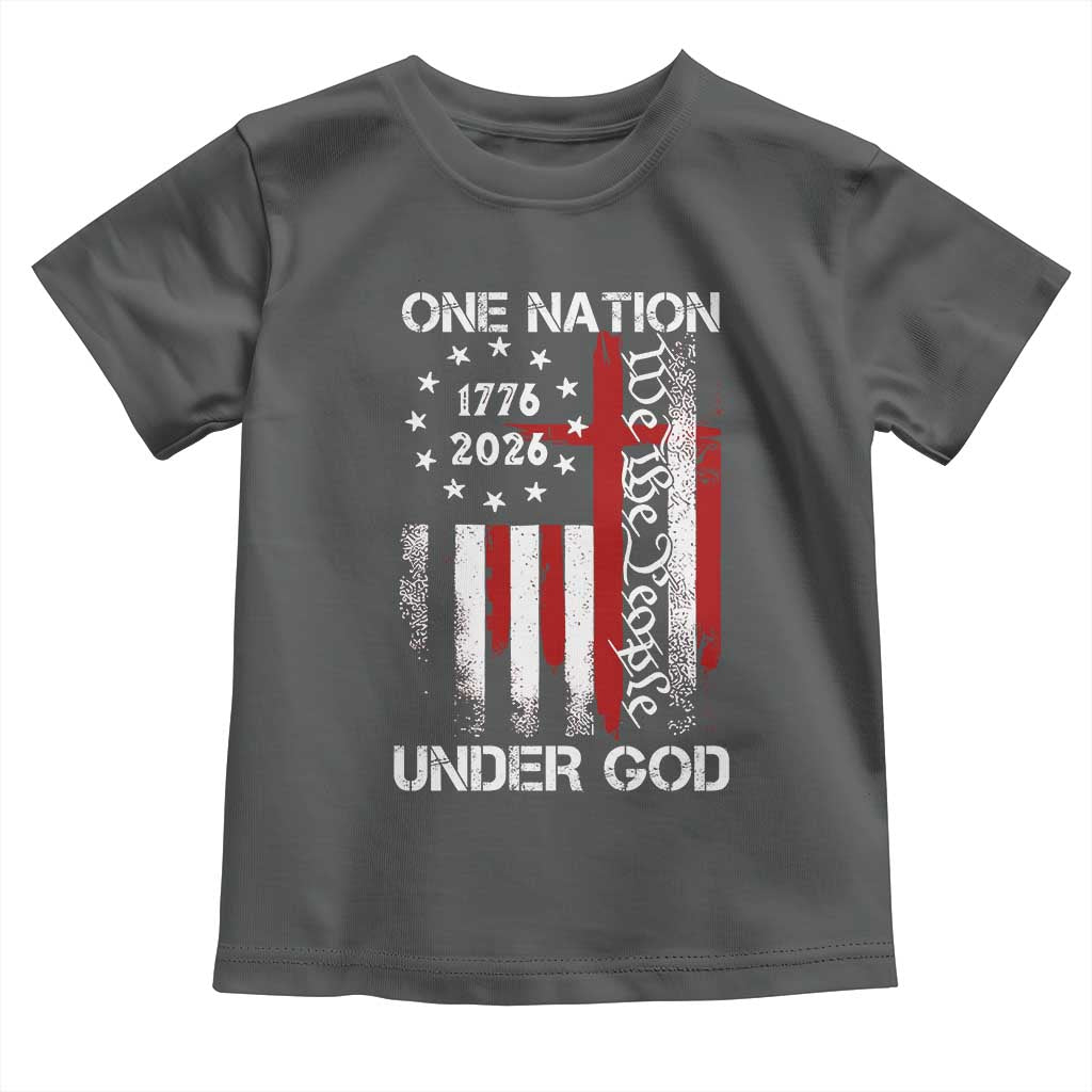 One Nation Under God 250 Years Toddler T Shirt 250th Anniversary USA