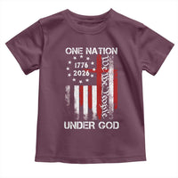 One Nation Under God 250 Years Toddler T Shirt 250th Anniversary USA