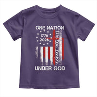 One Nation Under God 250 Years Toddler T Shirt 250th Anniversary USA