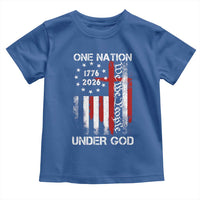 One Nation Under God 250 Years Toddler T Shirt 250th Anniversary USA