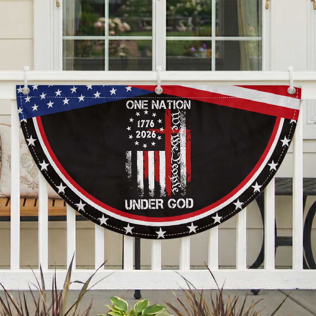 One Nation Under God 250 Years Patriotic Fan Flag 250th Anniversary USA
