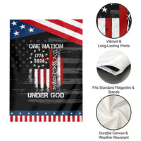 One Nation Under God 250 Years Patriotic Garden Flag 250th Anniversary USA