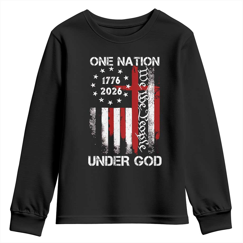 One Nation Under God 250 Years Youth Sweatshirt 250th Anniversary USA