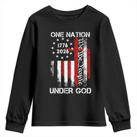 One Nation Under God 250 Years Youth Sweatshirt 250th Anniversary USA