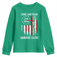 One Nation Under God 250 Years Youth Sweatshirt 250th Anniversary USA