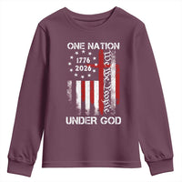 One Nation Under God 250 Years Youth Sweatshirt 250th Anniversary USA