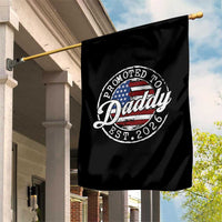 Promoted to Daddy 2026 Garden Flag New Dad US Flag Fathers Day