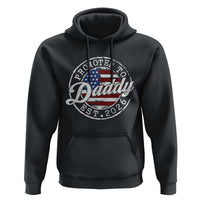Promoted to Daddy 2026 Hoodie New Dad US Flag Fathers Day
