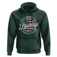 Promoted to Daddy 2026 Hoodie New Dad US Flag Fathers Day
