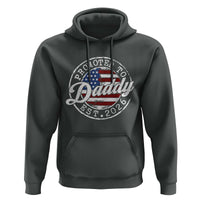 Promoted to Daddy 2026 Hoodie New Dad US Flag Fathers Day