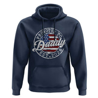 Promoted to Daddy 2026 Hoodie New Dad US Flag Fathers Day