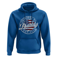 Promoted to Daddy 2026 Hoodie New Dad US Flag Fathers Day