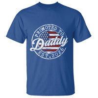 Promoted to Daddy 2026 T Shirt New Dad US Flag Fathers Day