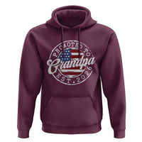 Promoted to Grandpa 2026 Hoodie New Grandfather US Flag Fathers Day