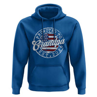 Promoted to Grandpa 2026 Hoodie New Grandfather US Flag Fathers Day