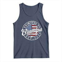 Promoted to Grandpa 2026 Tank Top New Grandfather US Flag Fathers Day