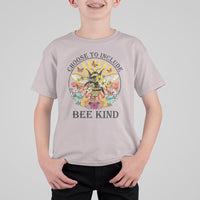 Autism Awareness T Shirt For Kid Choose To Include Bee Kind Retro Vintage Flower Bee - Wonder Print Shop