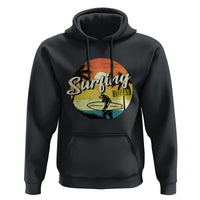 Surfing Lover Hoodie Surfing Vibes Retro Vintage Summer Vacation - Wonder Print Shop