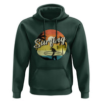 Surfing Lover Hoodie Surfing Vibes Retro Vintage Summer Vacation - Wonder Print Shop