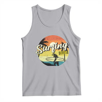 Surfing Lover Tank Top Surfing Vibes Retro Vintage Summer Vacation - Wonder Print Shop