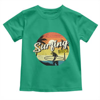 Surfing Lover Toddler T Shirt Surfing Vibes Retro Vintage Summer Vacation - Wonder Print Shop