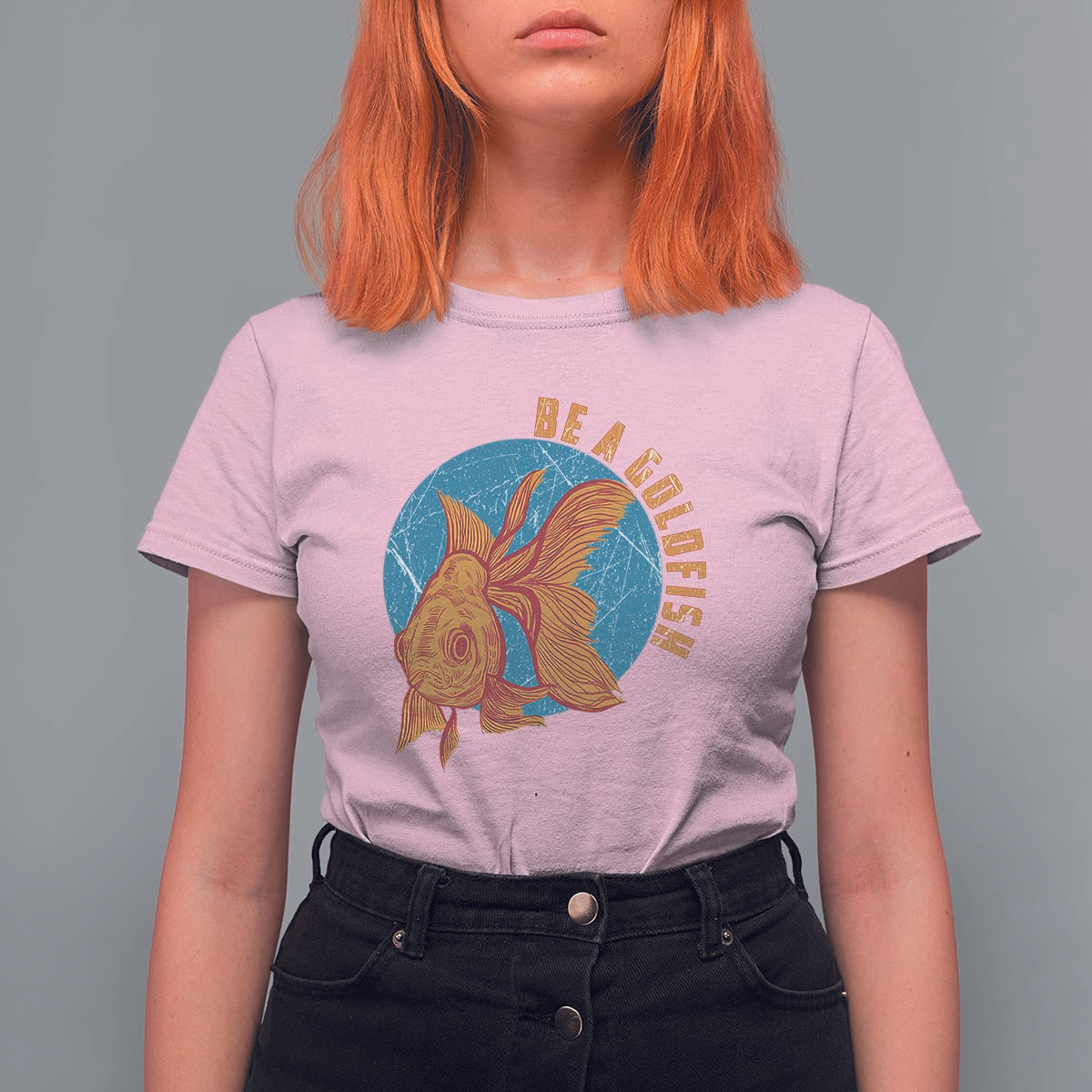 Goldfish Lover T Shirt For Women Be A Goldfish - Wonder Print Shop