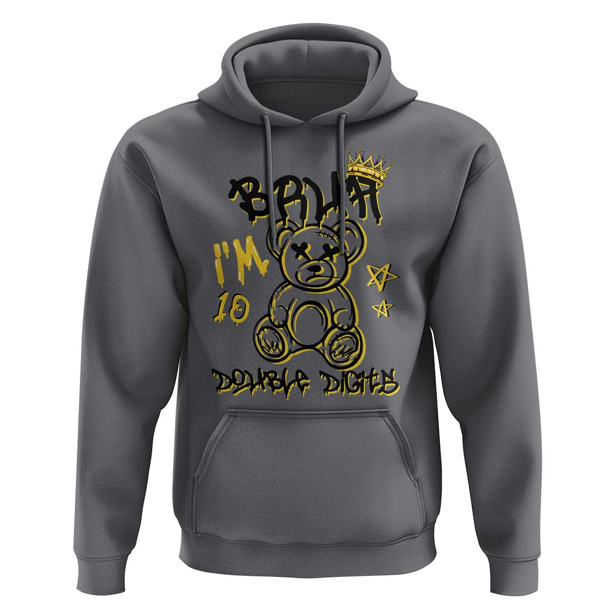 10th Birthday Hoodie Bruh I'm Double Digits 10 Years Old Kid - Wonder Print Shop