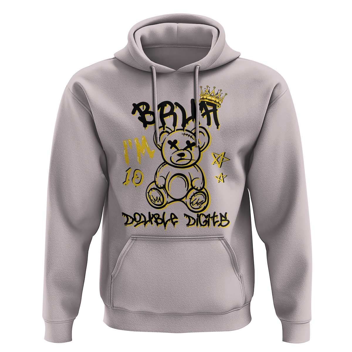 10th Birthday Hoodie Bruh I'm Double Digits 10 Years Old Kid - Wonder Print Shop