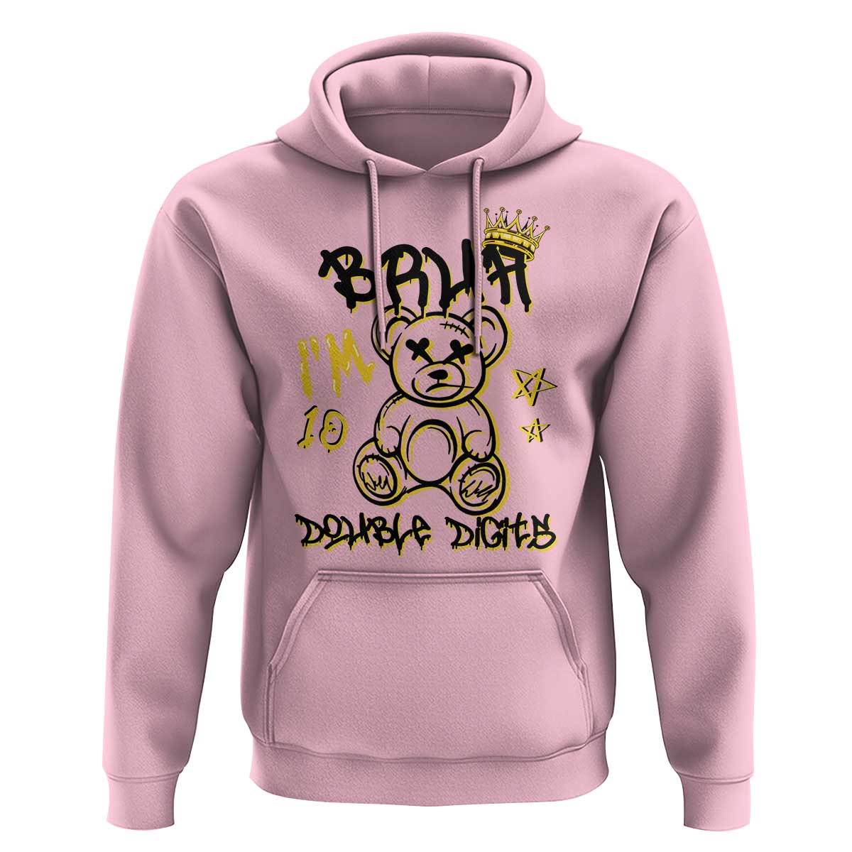 10th Birthday Hoodie Bruh I'm Double Digits 10 Years Old Kid - Wonder Print Shop