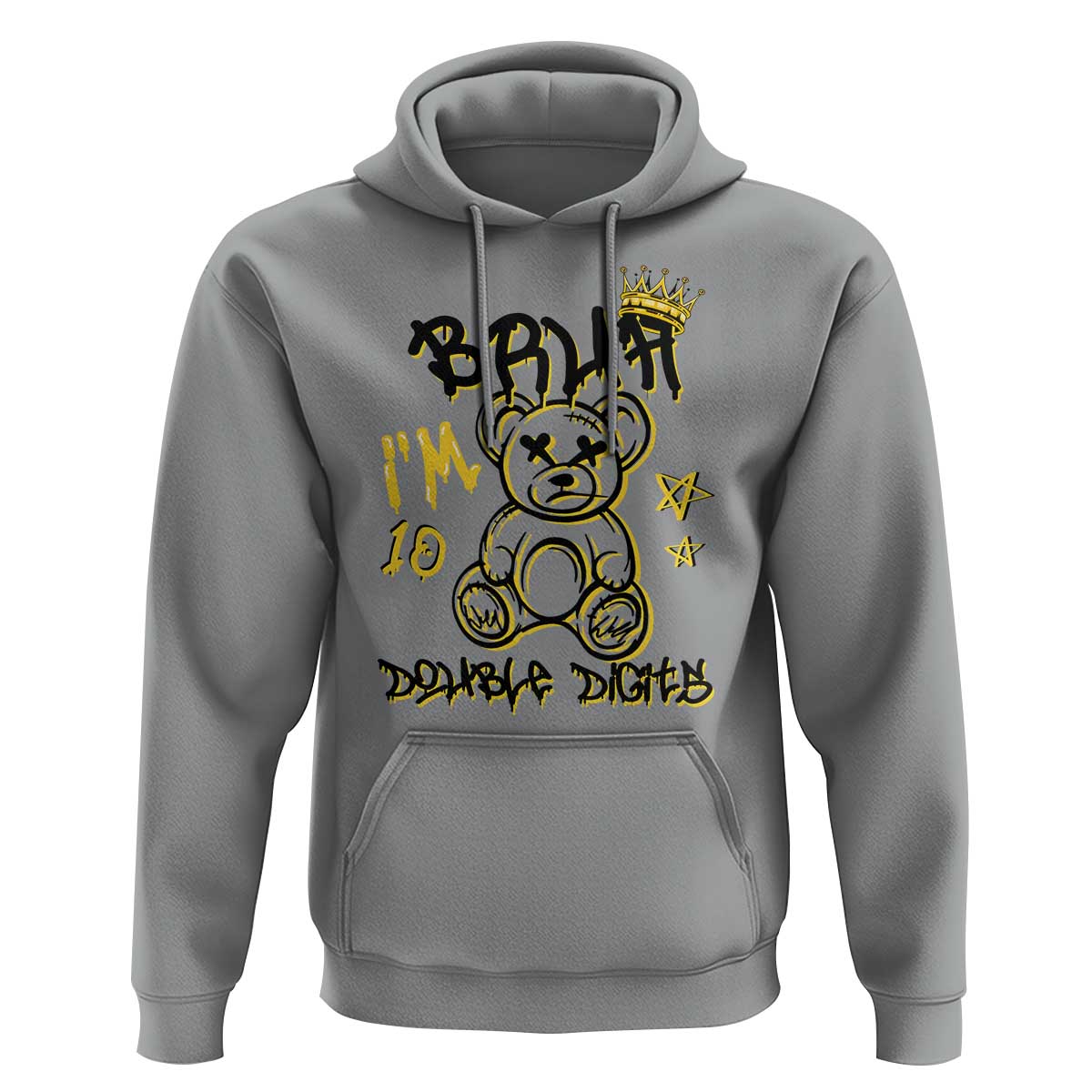 10th Birthday Hoodie Bruh I'm Double Digits 10 Years Old Kid - Wonder Print Shop