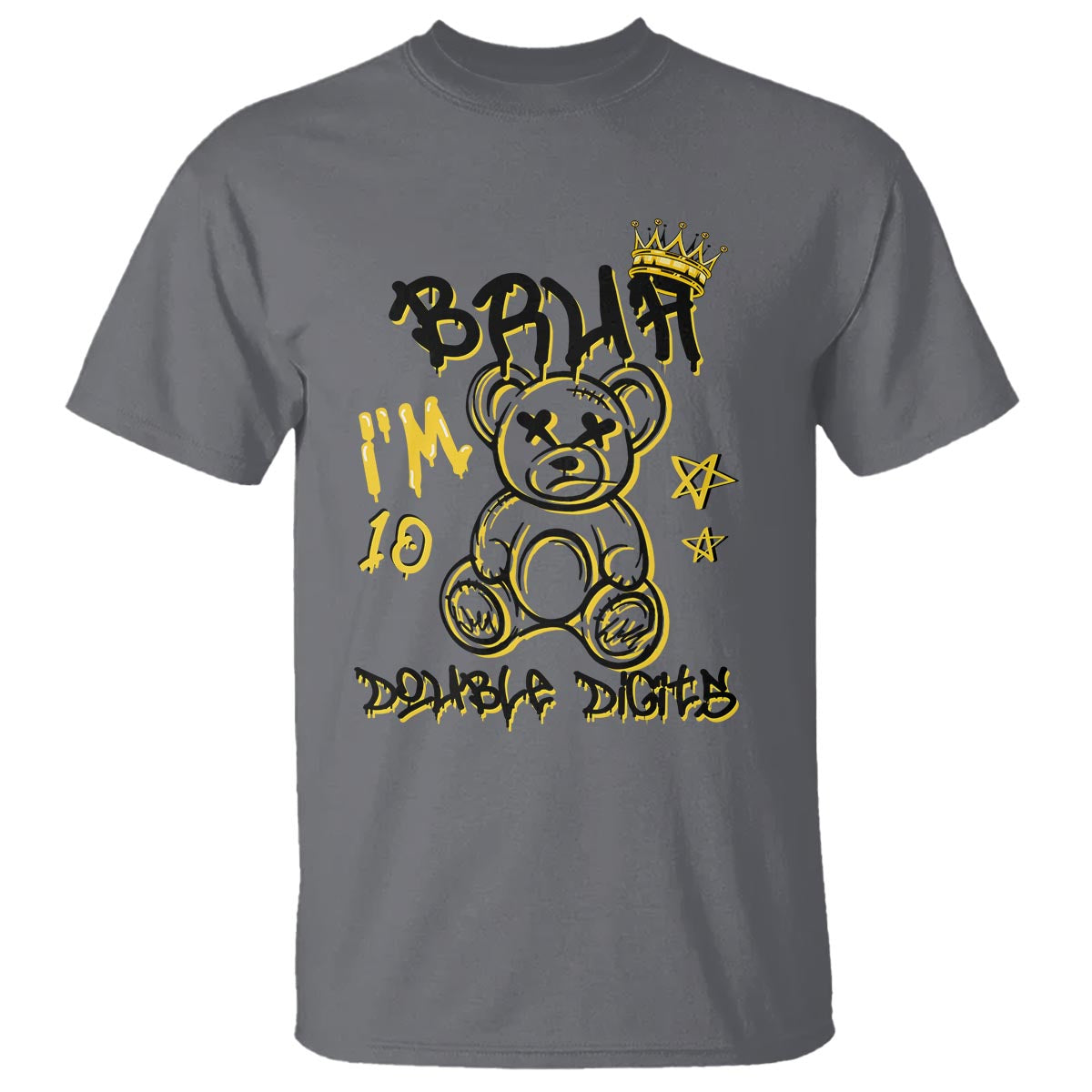10th Birthday T Shirt Bruh I'm Double Digits 10 Years Old Kid - Wonder Print Shop