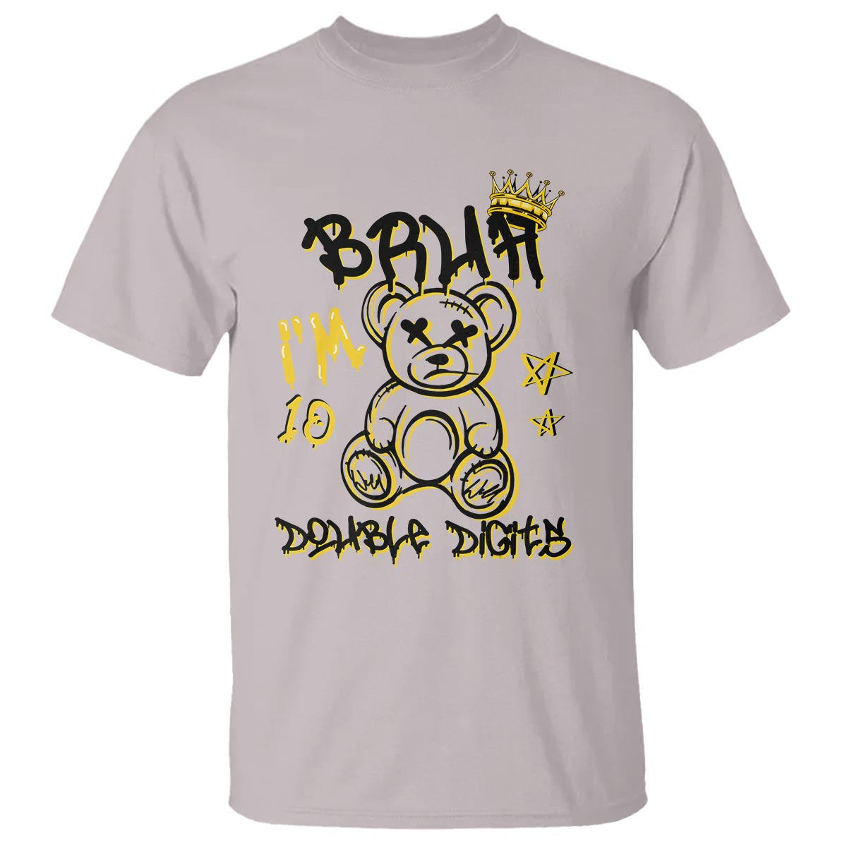 10th Birthday T Shirt Bruh I'm Double Digits 10 Years Old Kid - Wonder Print Shop