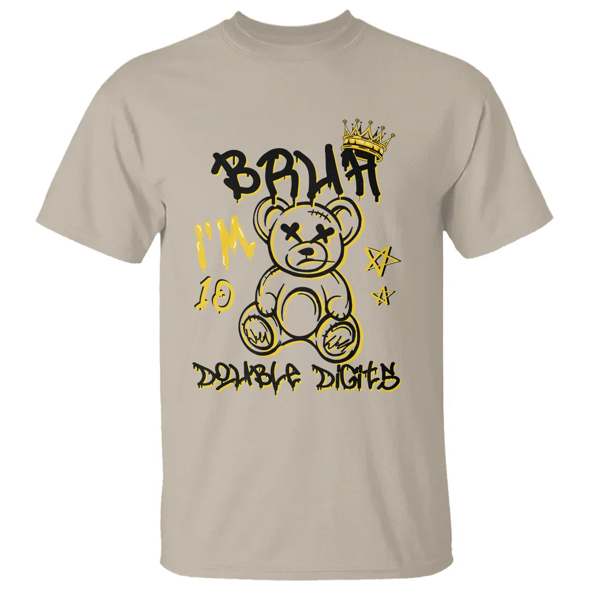 10th Birthday T Shirt Bruh I'm Double Digits 10 Years Old Kid - Wonder Print Shop