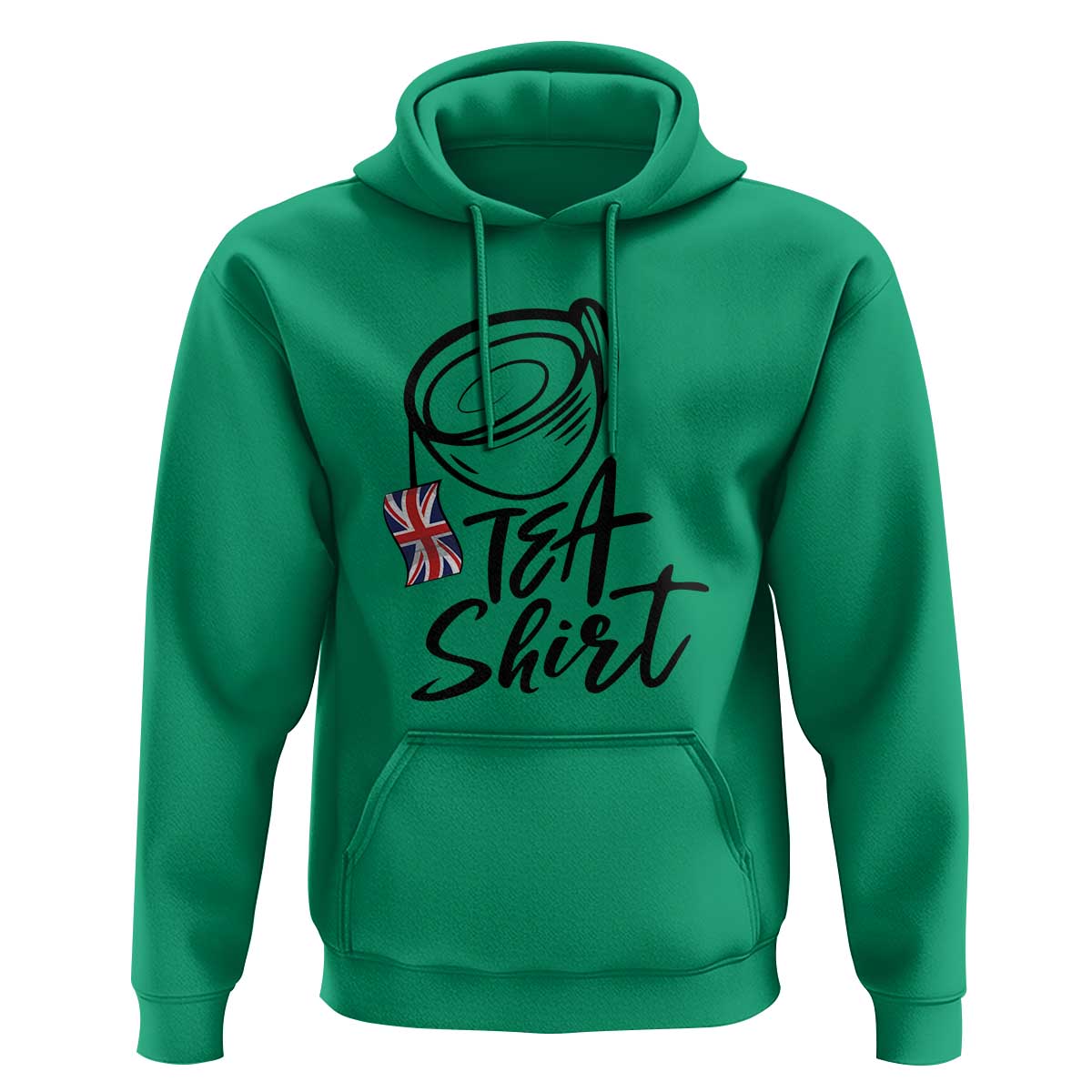 Funny British Tea Hoodie Quote UK Flag - Wonder Print Shop