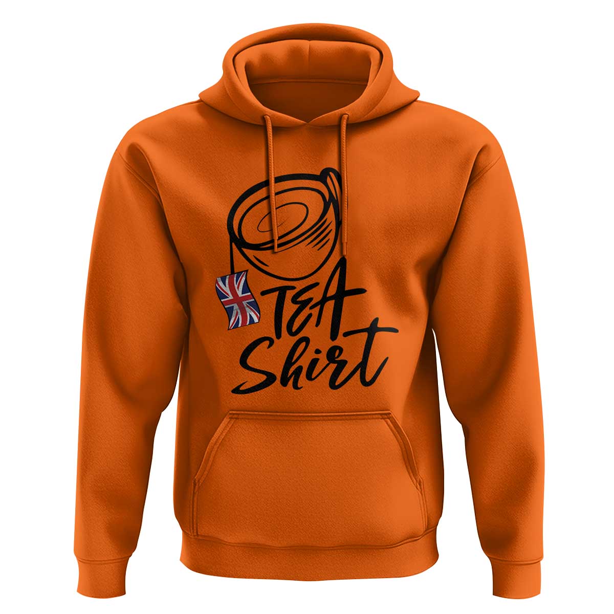 Funny British Tea Hoodie Quote UK Flag - Wonder Print Shop