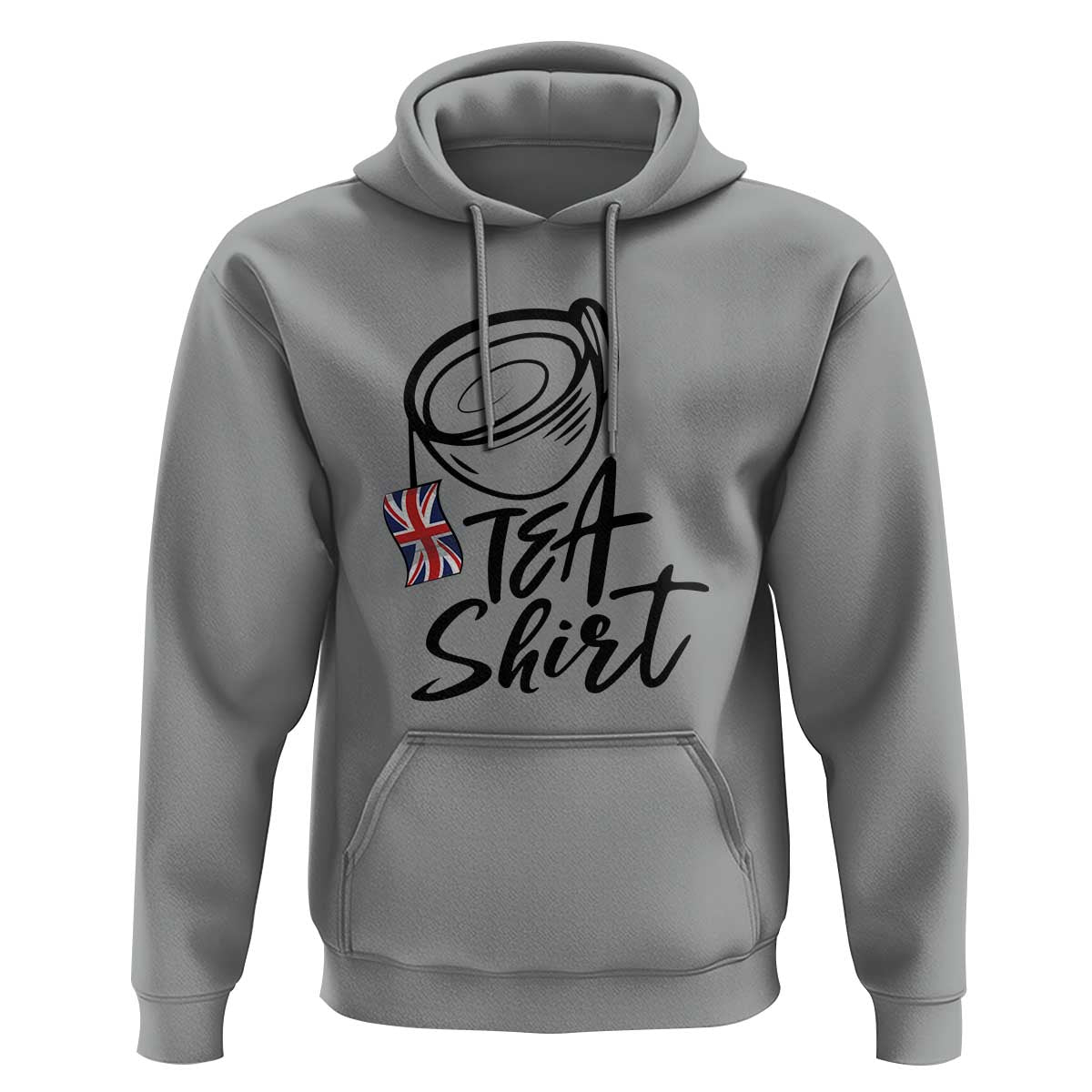 Funny British Tea Hoodie Quote UK Flag - Wonder Print Shop