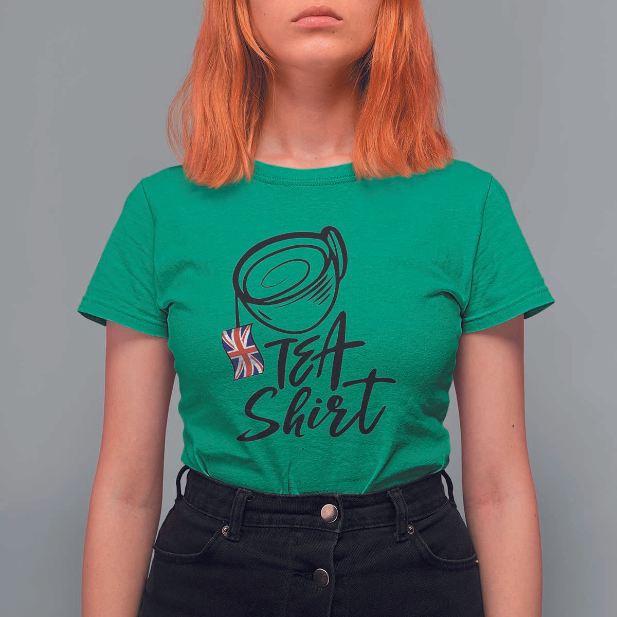 Funny British Tea T Shirt For Women Quote UK Flag - Wonder Print Shop