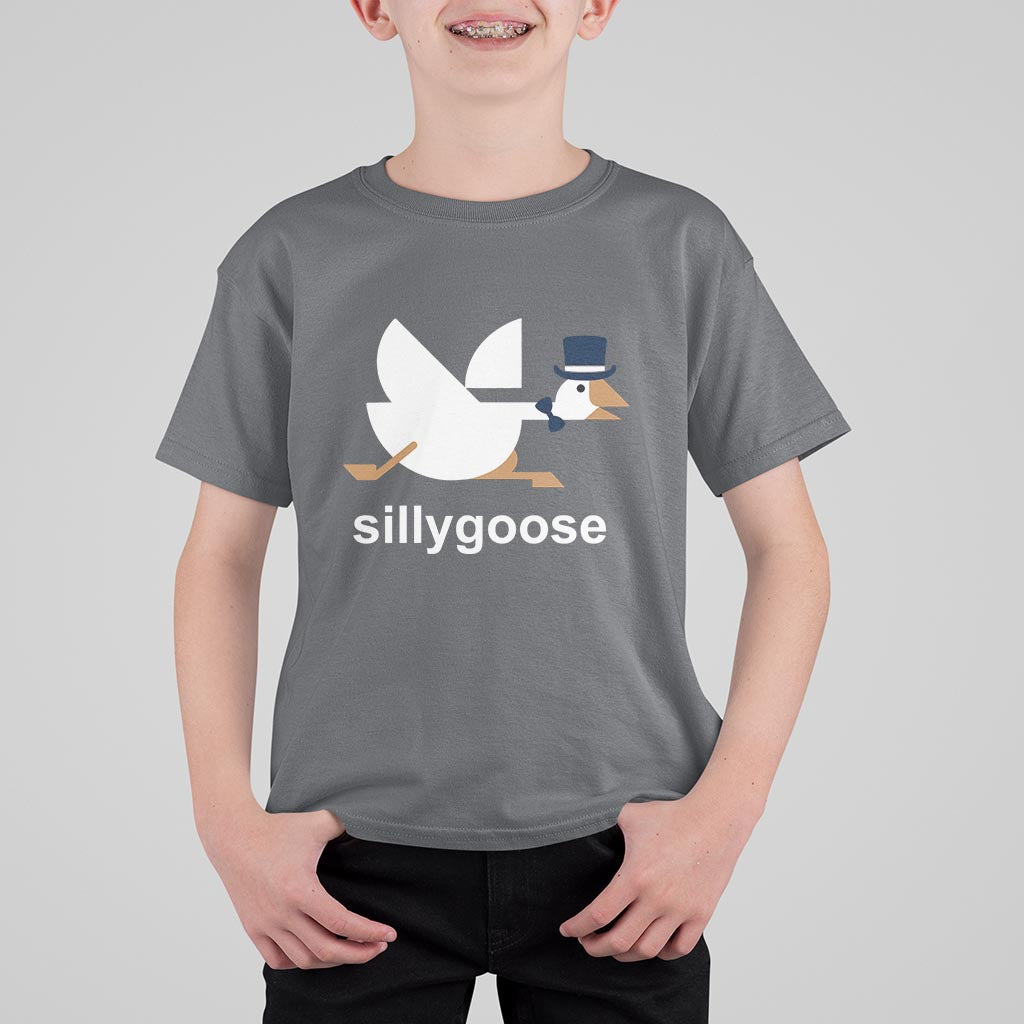 Funny Goose T Shirt For Kid Cute Silly Goose Meme Aesthetic Trendy - Wonder Print Shop
