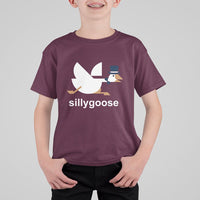 Funny Goose T Shirt For Kid Cute Silly Goose Meme Aesthetic Trendy - Wonder Print Shop