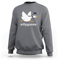 Funny Goose Sweatshirt Cute Silly Goose Meme Aesthetic Trendy - Wonder Print Shop