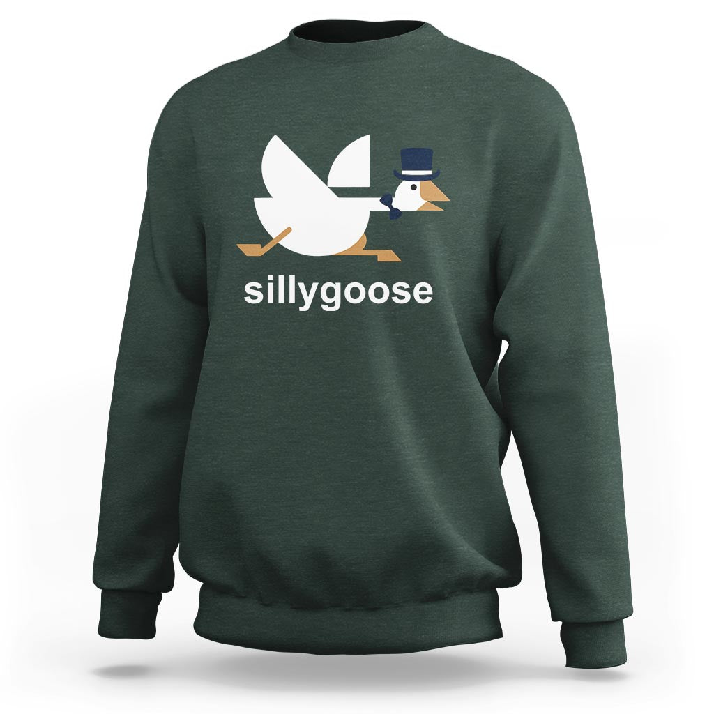 Funny Goose Sweatshirt Cute Silly Goose Meme Aesthetic Trendy - Wonder Print Shop