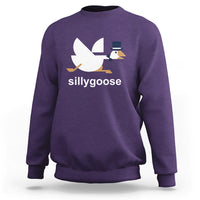 Funny Goose Sweatshirt Cute Silly Goose Meme Aesthetic Trendy - Wonder Print Shop