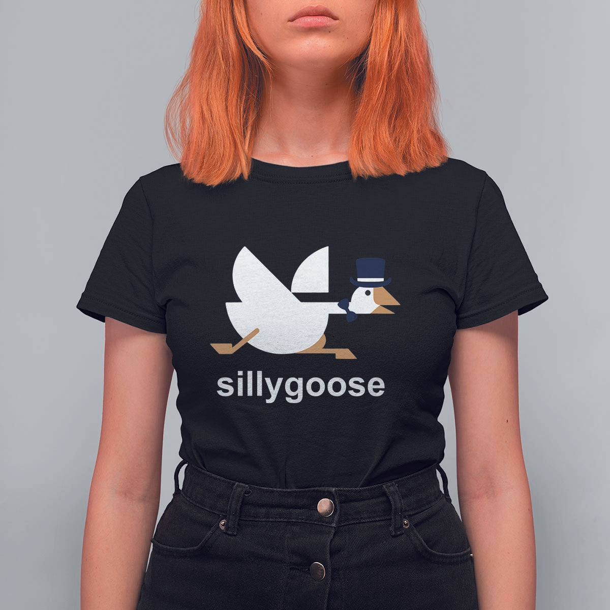 Funny Goose T Shirt For Women Cute Silly Goose Meme Aesthetic Trendy - Wonder Print Shop