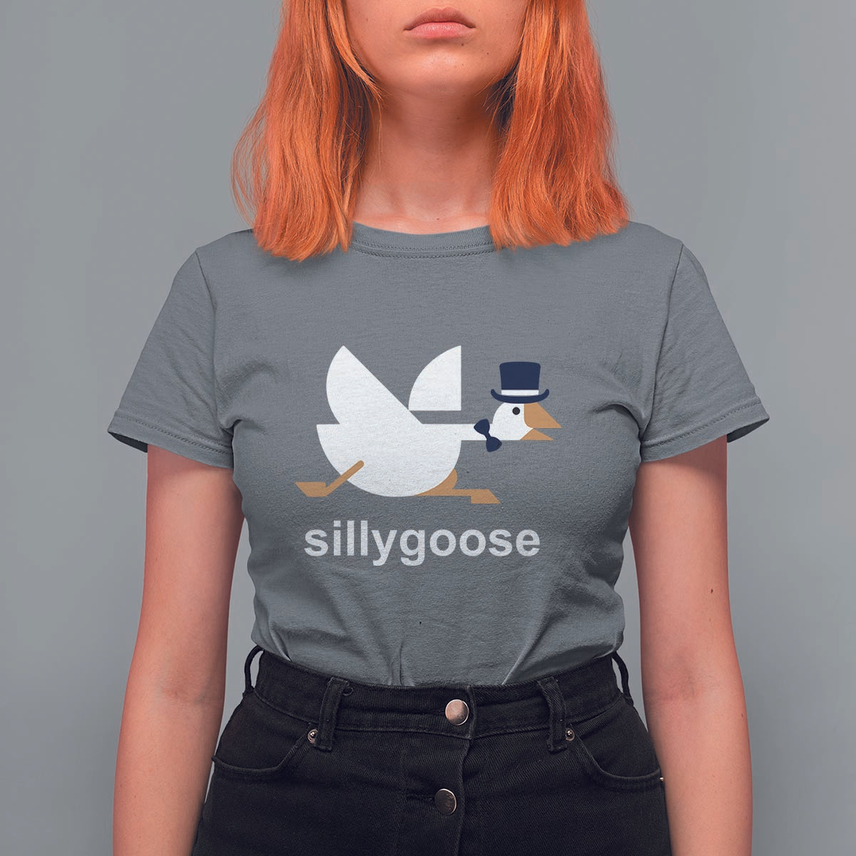 Funny Goose T Shirt For Women Cute Silly Goose Meme Aesthetic Trendy - Wonder Print Shop
